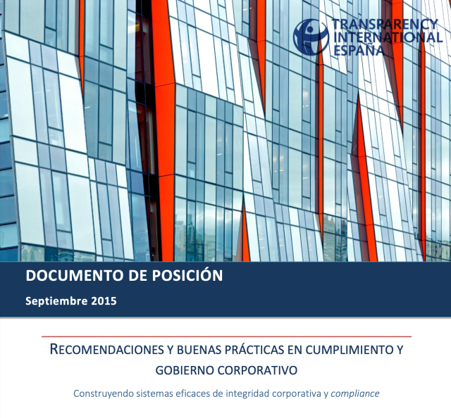 RECOMENDACIONES Y BUENAS PRÁCTICAS EN CUMPLIMIENTO Y GOBIERNO CORPORATIVO - DOCUMENTO DE POSICIÓN