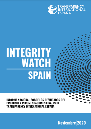 Informe nacional sobre los resultados del proyecto Integrity Watch y recomendaciones finales de Transparency International España