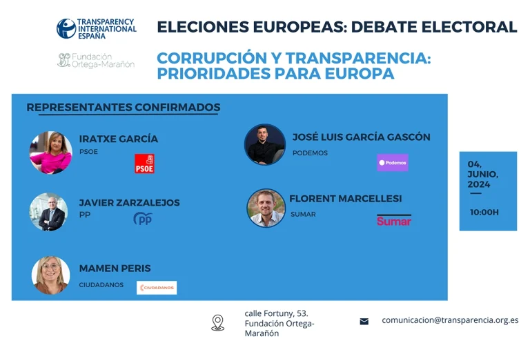 Elecciones europeas debate electoral Corrupción y Transparencia Prioridades para Europa Elecciones europeas debate electoral Corrupción y Transparencia Prioridades para Europa